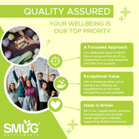 Biotin Tablets 12000mcg – 365 Tablets – Vegan Food Supplement – Made in Britain – SMUG Supplements