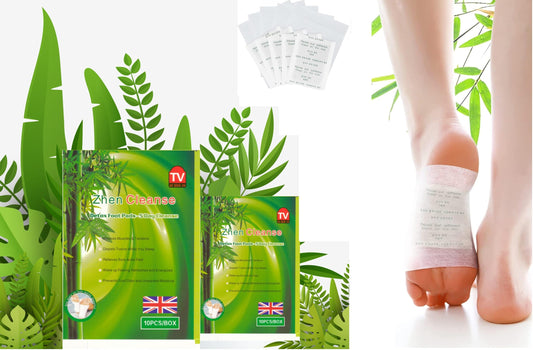 NATUREGURU Detox Foot Patches, Pain Relief Foot Pads, Bamboo Vinegar Foot Patch, Helps Remove Impurities, Relieve Stress & Improve Sleep (10)