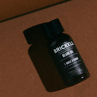 Brickell Men's Products Brickell Men's Beard Oil for Men, Natural and Organic Argan and Jojoba Oil to Strengthen and Soften Hair, 30 ml, Scented