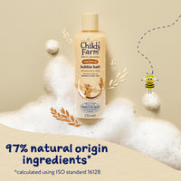 Childs Farm OatDerma Bubble Bath, Fragrance Free, Soothing Hydration for Sensitive Skin, Baby, 250ml