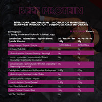 NXT Nutrition NXT Beef Protein Isolate 540g - High Protein Powder in Natural Amino Acids - Paleo, Keto Friendly - Dairy and Gluten Free | 540g (Black Grape)