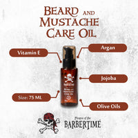 BARBERTIME Beard and Mustache Care Oil | Mens Moisturizes & Condition Beard Oil 75 ml