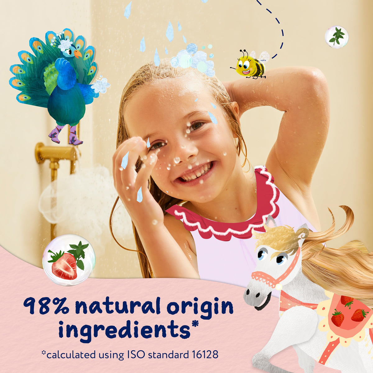 Childs Farm Tangle Taming Conditioner, Straight or Wavy Hair, Gentle, Tear Free, Strawberry and Mint, Kids, Baby, 250ml