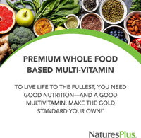 Nature's Plus NaturesPlus Source of Life Gold Tablets - Whole Food Multivitamin for Men and Women, Energy Booster, Immune Support - Vegetarian, Gluten Free - 180 Tablets