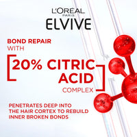 L'Oreal Paris L'Oréal Paris Elvive Bond Repair Leave-In Serum, with Citric Acid Complex, for Stronger Hair, Heat Protection, 12x Less Split-Ends, 98% Stronger, 82% More Shine for Damaged Hair, 150ml