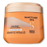 SANCTUARY Sanctuary Spa Body Butter Women, No Mineral Oil, Cruelty Free & Vegan Cocoa Butter & Shea Butter Moisturiser, 300ml