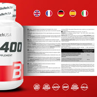 BioTechUSA CLA 400, Conjugated linoleic Acid containing Food Supplement softgel Capsules, 80 softgel Capsules