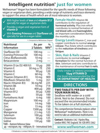 Wellwoman Vitabiotics Vegan Tablets