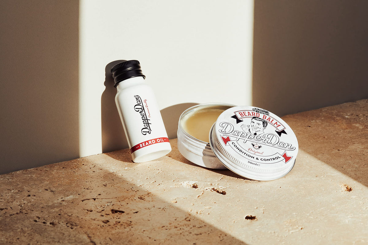 Dapper Dan Beard Oil, Essential Oil Blend for a Soft and Nourished Beard, For Daily Use, Vanilla and Tonka Bean Fragrance, 1 x 30ml