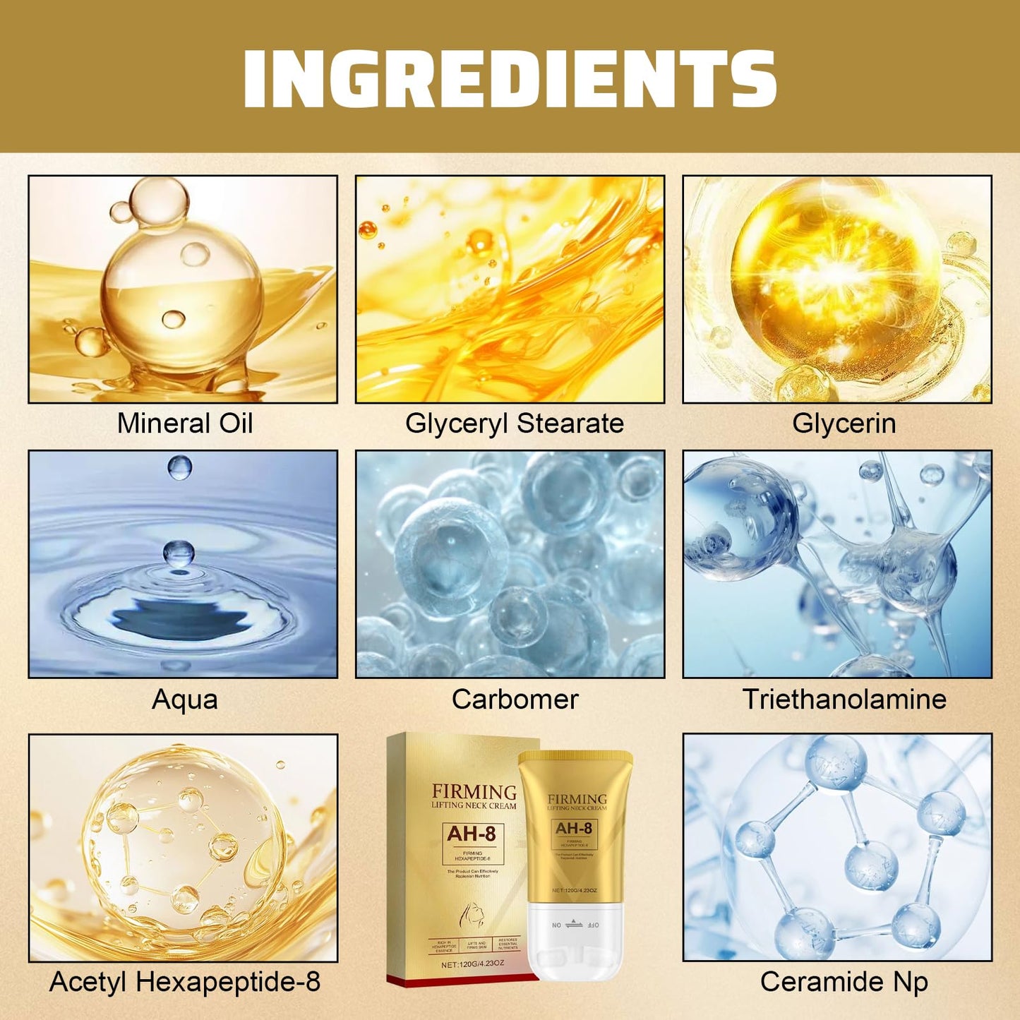 Katslyn Neck Firming Cream Tighten and Lift Neck Cream Firming Lifting Neck Cream Neck Tightening Cream Reduces Wrinkles Fine Lines and Double Chins Tightens and Lifts Sagging Skin