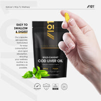 ALPHA01 Cod Liver Oil 1000mg – 60 Softgels – Wild-Caught & Cold-Pressed - Source of Omega-3 Fatty Acids – Rich in Vitamins A & D3 – Immune Health + Vision Support – 2 Months Supply by Alpha01