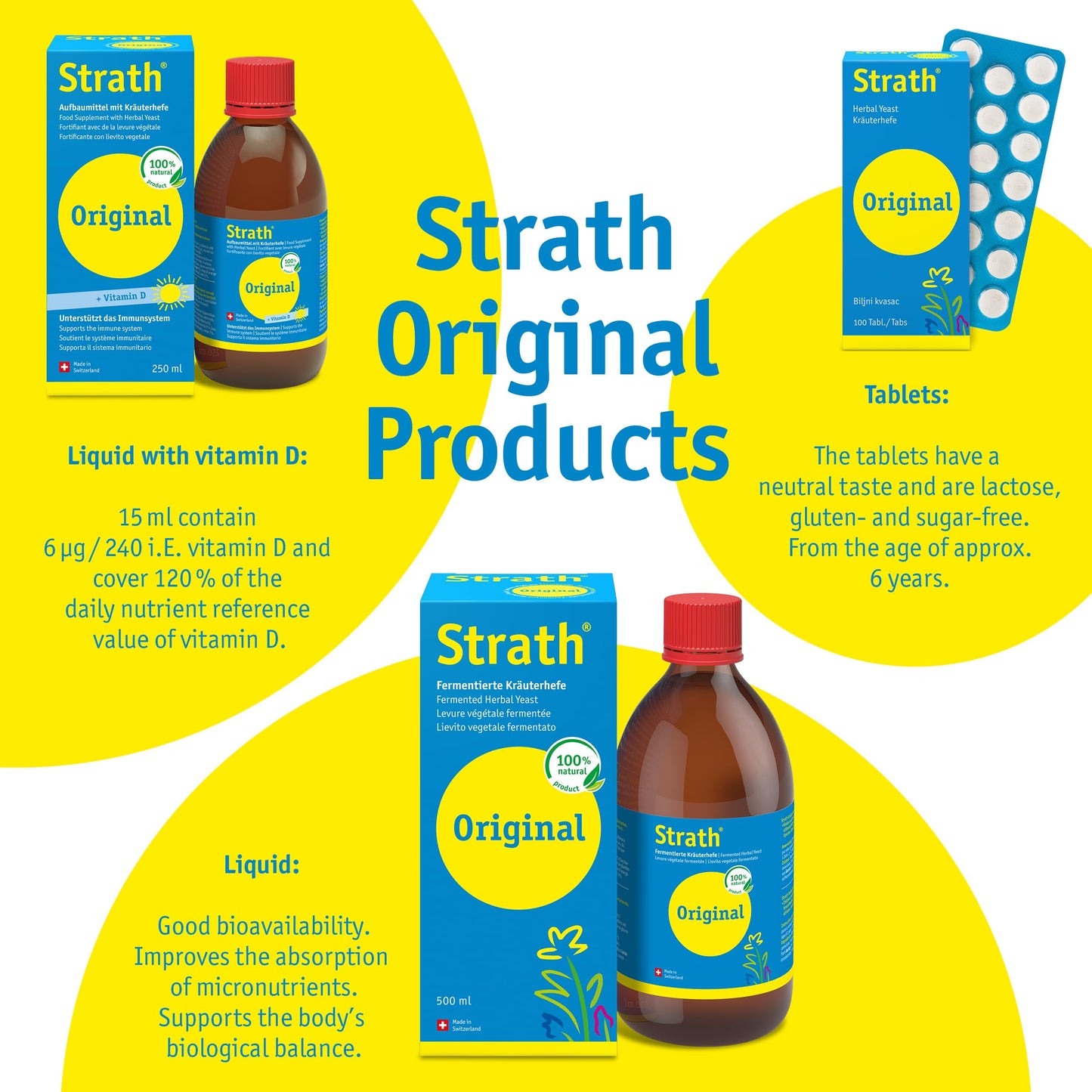 Strath Original Tablets (300) - Food Supplement with Herbal Yeast - Daily Nutritional Supplement - Suitable for Pregnant and Breastfeeding Women - Lactose & Gluten Free - Vegan