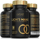 Advanced Lions Mane Mushroom 2400mg - 60 High Strength Vegan Capsules - Lions Mane Supplement with Black Pepper - Lion's Mane Mushroom Supplement (not Lions Mane Powder or Tablets) Made in The UK