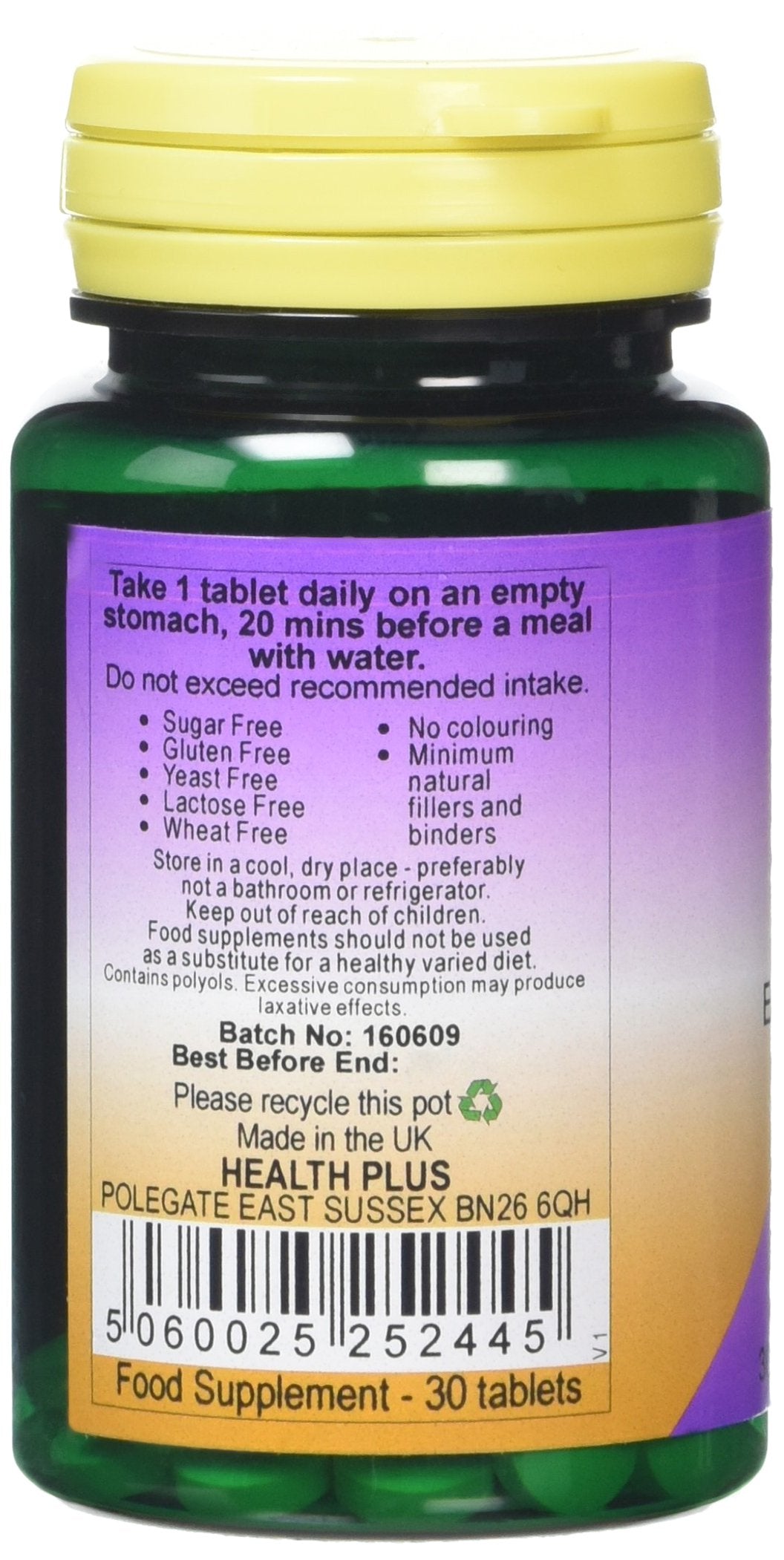 Health Plus NADH 5.5mg Energy Supplement - 30 Tablets