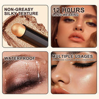 LINXINS Eyeshadow Stick 8PCS Eye Shadow Stick, Colourpop Eyeshadow Pencil, Cream Eyeshadow Stick, Matte Shimmer Eye Shadow Pencil Crayon, Waterproof Long-lasting Eye Shadow Sticks Set