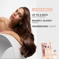 KÉRASTASE Kérastase Gloss Absolu Bain Hydra-Glaze Shampoo, Illuminating Anti-Frizz Cleanser With Glycolic & Hyaluronic Acids Plus Wild Rose 250ml, For Dull Hair