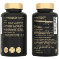 SuperSelf Turmeric Curcumin Capsules High Strength with Black Pepper - Pure Curcumin Extract with 95% Curcuminoids - 60 Tablets One a Day 500mg - Premium Turmeric Herbal Supplements - Enhanced Absorption
