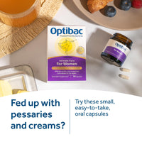 Optibac Probiotics for Women - Vaginal Probiotics - Most Researched Strains for Intimate Flora - Lactobacillus Reuteri RC-14 & Lactobacillus Rhamnosus GR-1-60 Vegan Capsules