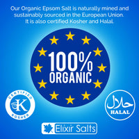 Elixir Gardens 100% BP FCC Food Medical Grade Organic Epsom Salts Various Sizes 200g-25kg | 300g | Mined in Germany