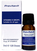 Provitavit Vitamin D Drops Newborn Baby to Adult - 10μg (400 IU) 7 ml - 4 Months Supply - Supports The Immune System and Normal Bones - D3 - Made in UK.