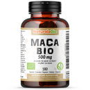 Organic Maca Capsules, 500mg - 180 Capsules. Gelatinised, Natural and Pure, from Organic Peruvian Maca Root. Vegetarian and Vegan Friendly. NaturaleBio