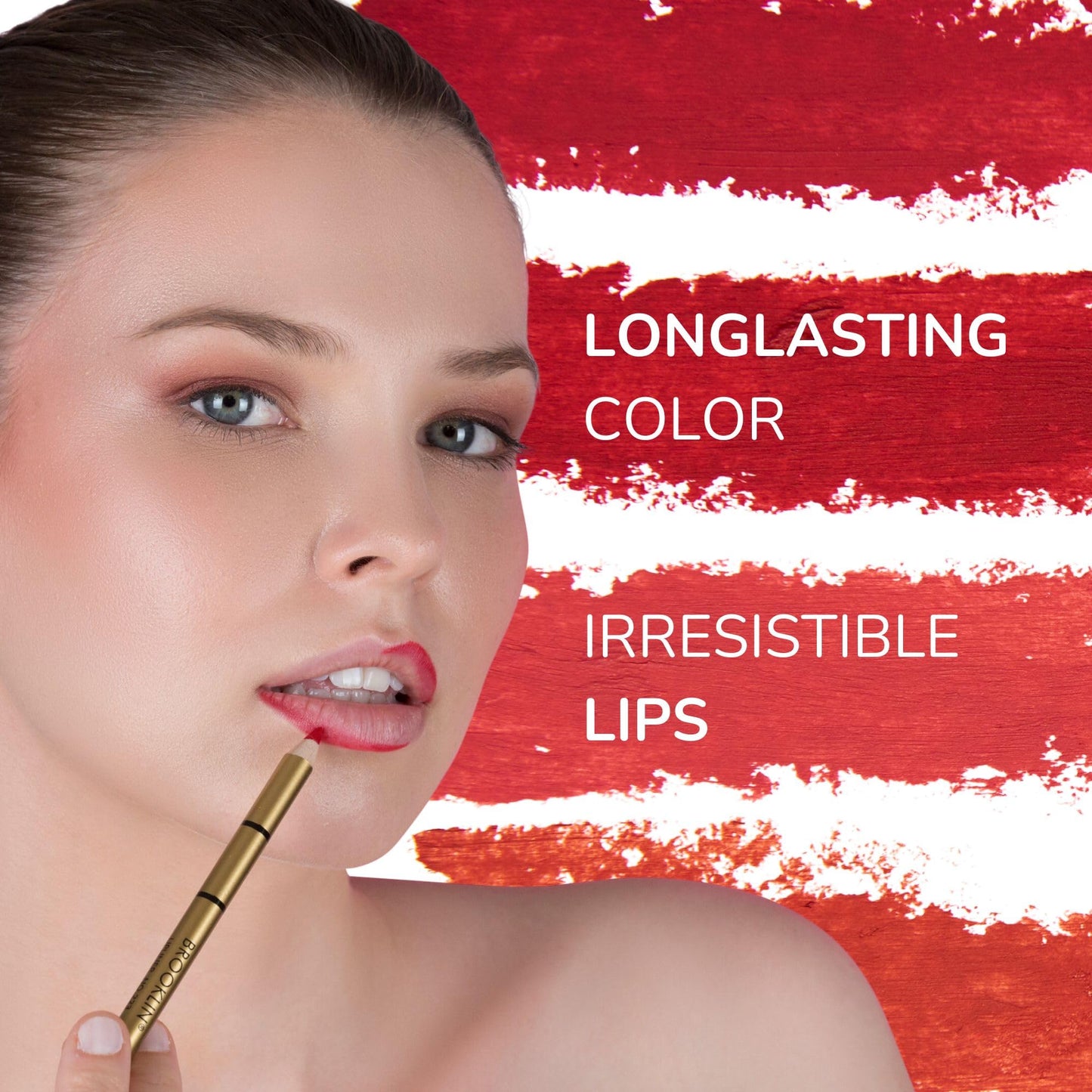 IMPALA | Brooklin Waterproof Lipliner Color Pink Brown 206 | Permanent lip profiler | Water resistant lipstick | Long-term lipliner
