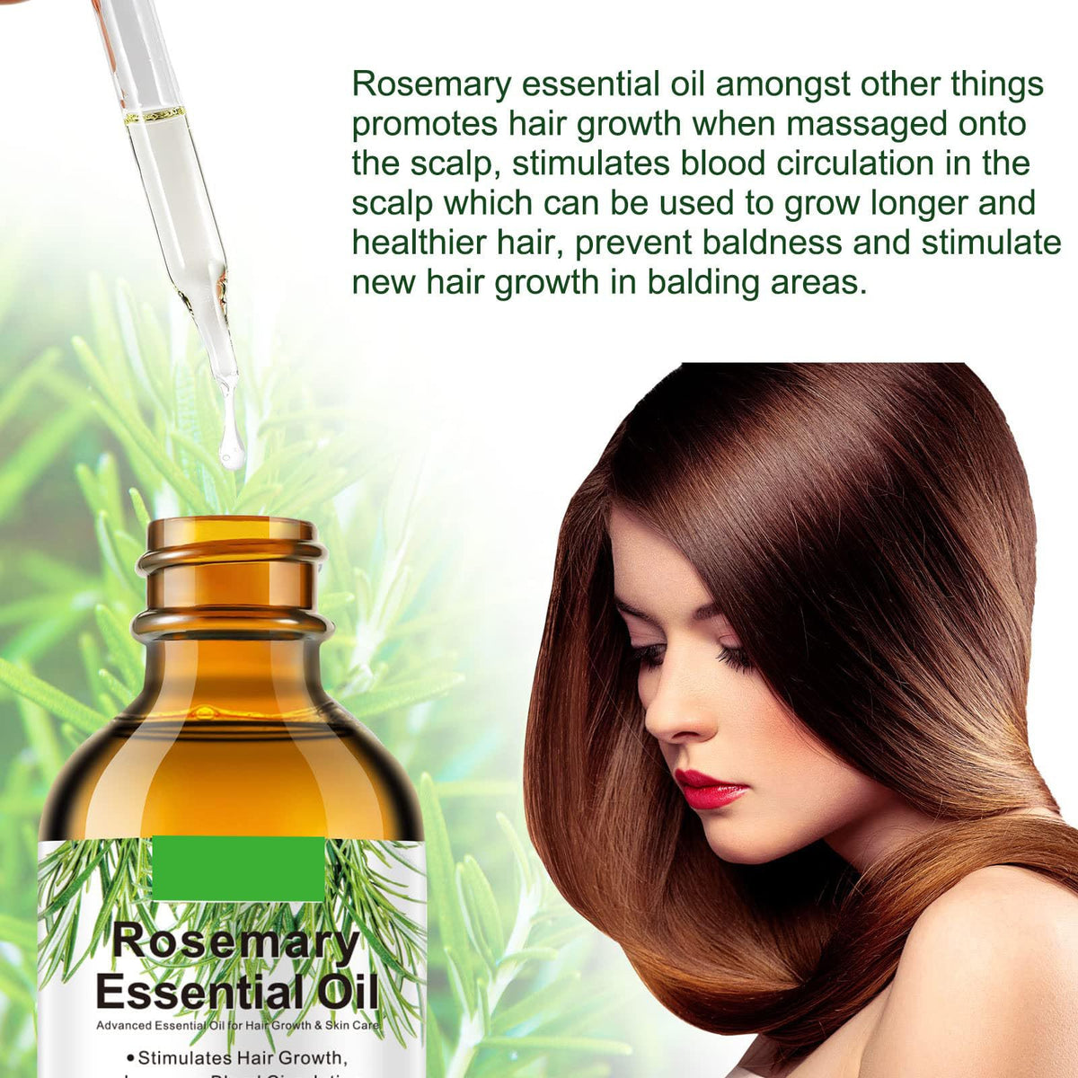 find back Rosemary Oil for Hair Growth,2 Pack Rosemary Essential Oil for Hair Loss Regrowth, Strengthens Hair, Nourishes Scalp, Light Weight, Non Greasy, Improves Scalp Circulation For Men And Women 2*2.02 Oz