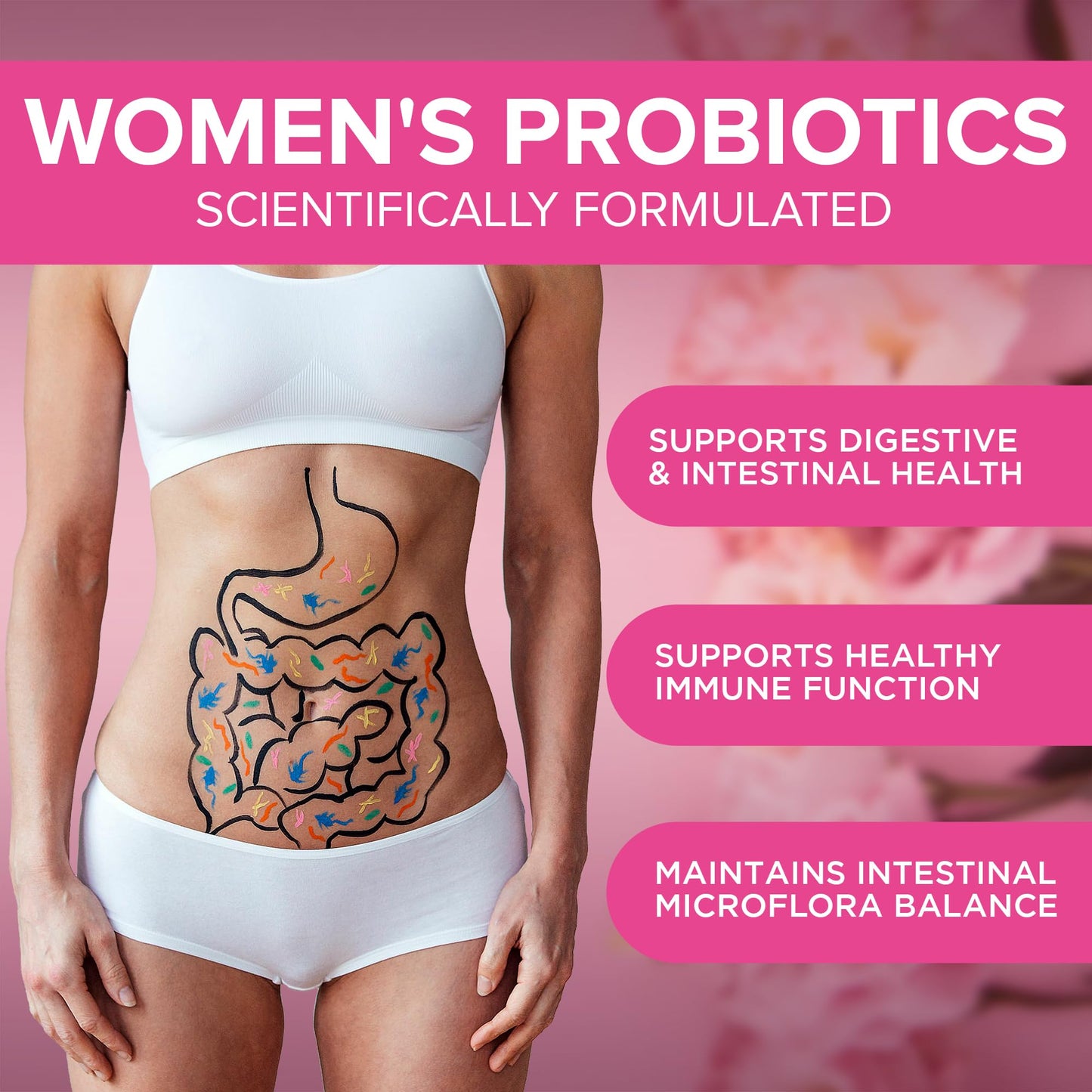 Natural Foundation Probiotics for Women 240 Tablets Supports Immune System, Digestive & Vaginal Health Made in The UK 3 Billion CFU Probiotic Supplement for Women (240, Women's Probiotics)