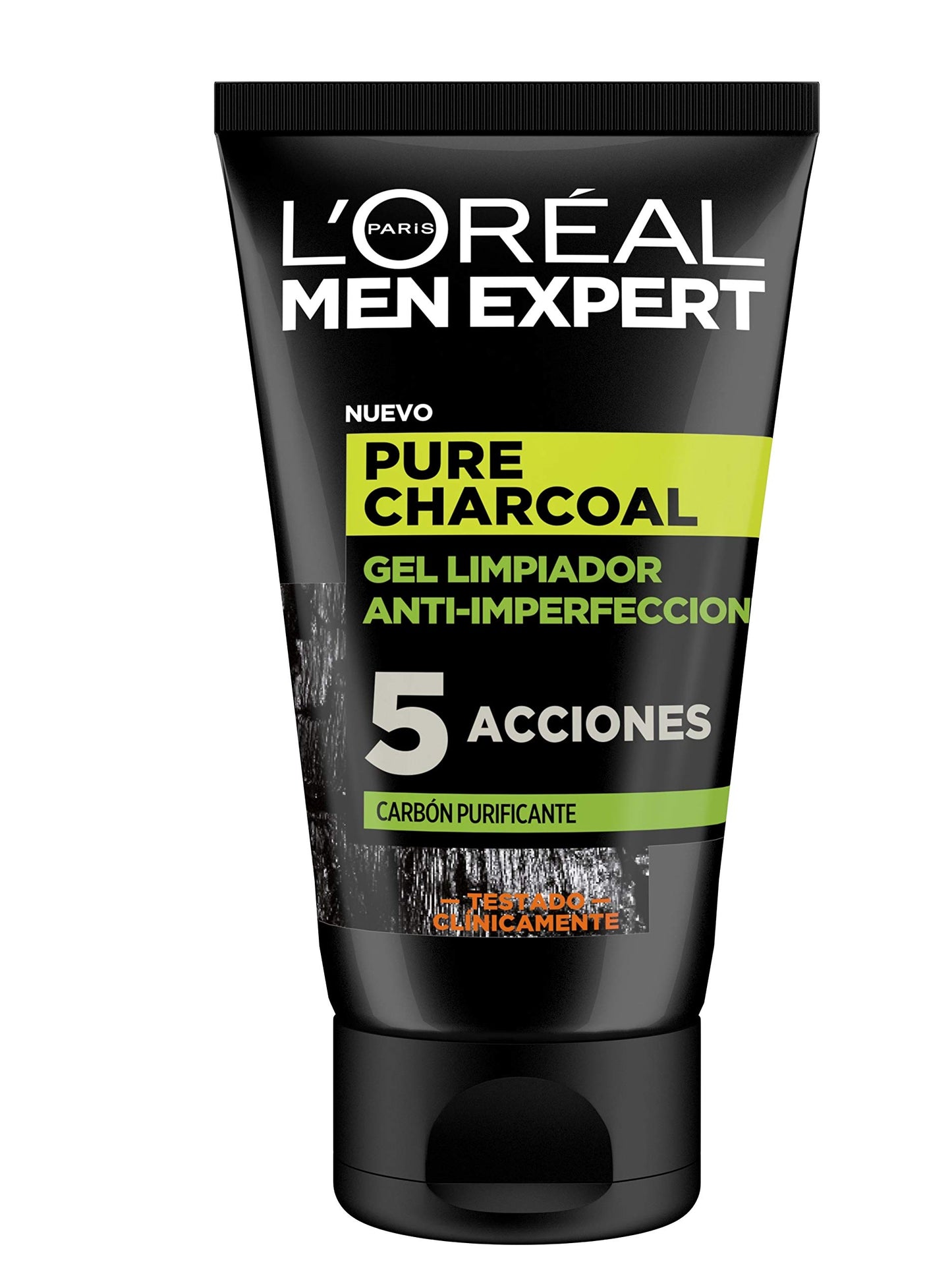 MEN EXPERT pure charcoal gel limpiador purificante 100 ml