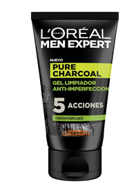 MEN EXPERT pure charcoal gel limpiador purificante 100 ml