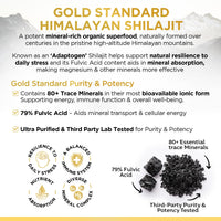 Magnesium Glycinate 2-in-1 with Himalayan Shilajit Minerals for Sleep, Relaxation & Natural Energy, High Strength Supplement - 90 Capsules Fulvic Acid Mineral Support Made in UK by Inner Vitality