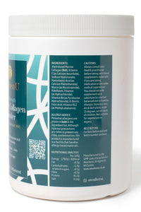 High Strength Marine Collagen Powder with Hyaluronic Acid–Unflavoured Hydrolysed Collagen Peptides Type 1 & 3 Biotin, VIT C & B Complex –10g per Scoop-300g- UK Made- AwaikenU