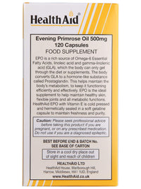 HealthAid Evening Primrose Oil 500 mg 120 Capsules