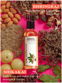 THE LIVING CO. THE LIVING CO Shikakai + Bhringraj Stimulating Hair Oil For Hair Growth - 100ml