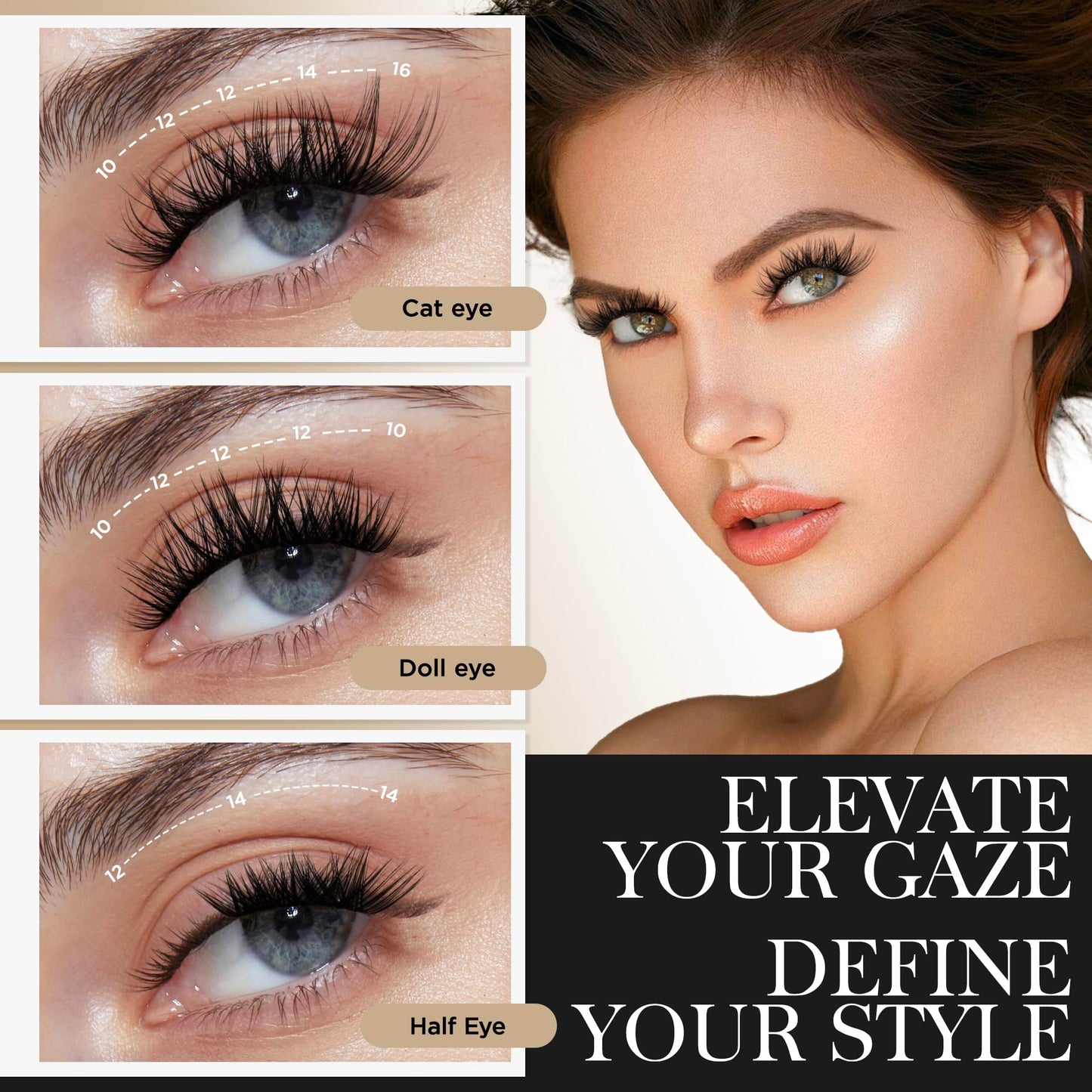 BEYELIAN D Curl Lash Clusters, Volume Cluster Eyelash Extensions, Soft Fluffy Eyelash Clusters/Cluster Lashes, Thin Band Lash Extension Clusters, Eyelash Clusters Individual Lashes DIY at Home
