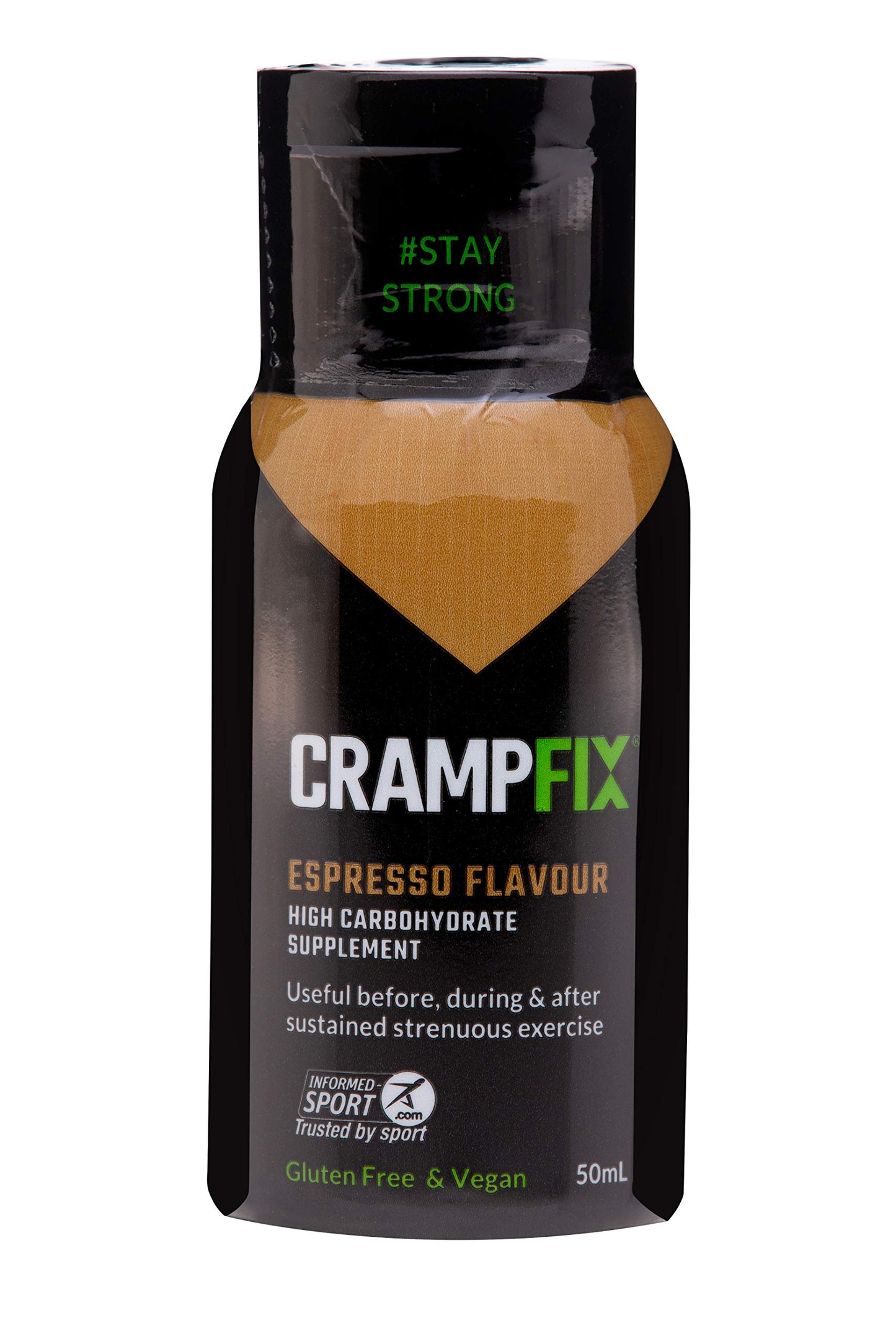 CRAMPFIX Crampfix 50ml Flip-Top Lid Squeeze Bottle - Fast & Effective Relief from Muscle Cramp (Espresso)