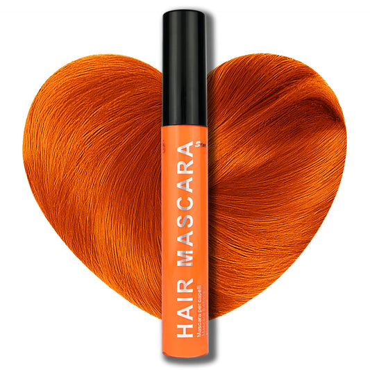Stargazer Neon Orange UV-Reactive Hair Mascara, Wash Out Colour