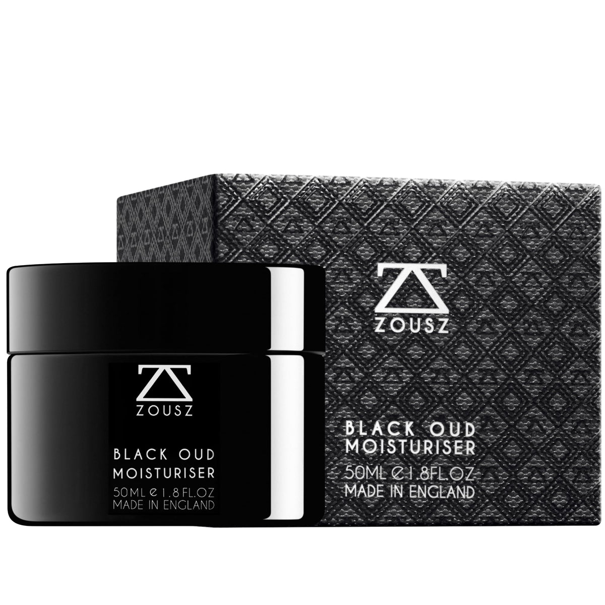 ZOUSZ Zousz Black Oud Face Moisturiser for Men – Hydrating & Soothing Face Cream with Aloe Vera & Hyaluronic Acid – Plumping Daily Mens Moisturiser for Smoother, Healthier Skin – 50ml