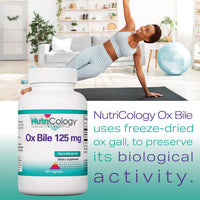 Nutricology, Ox Bile, 125mg, 180 Capsules, Gluten Free, SOYA Free, Non-GMO