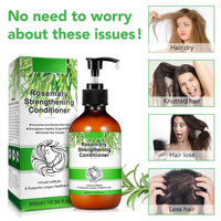 Bibonse Rosemary Mint Hair Conditioner, Organic Hair Growth Conditioner with Biotin for Dry Damaged Hair, Supports Hair Strengthing, Nourishes Scalp,for Men Women, 300 ml