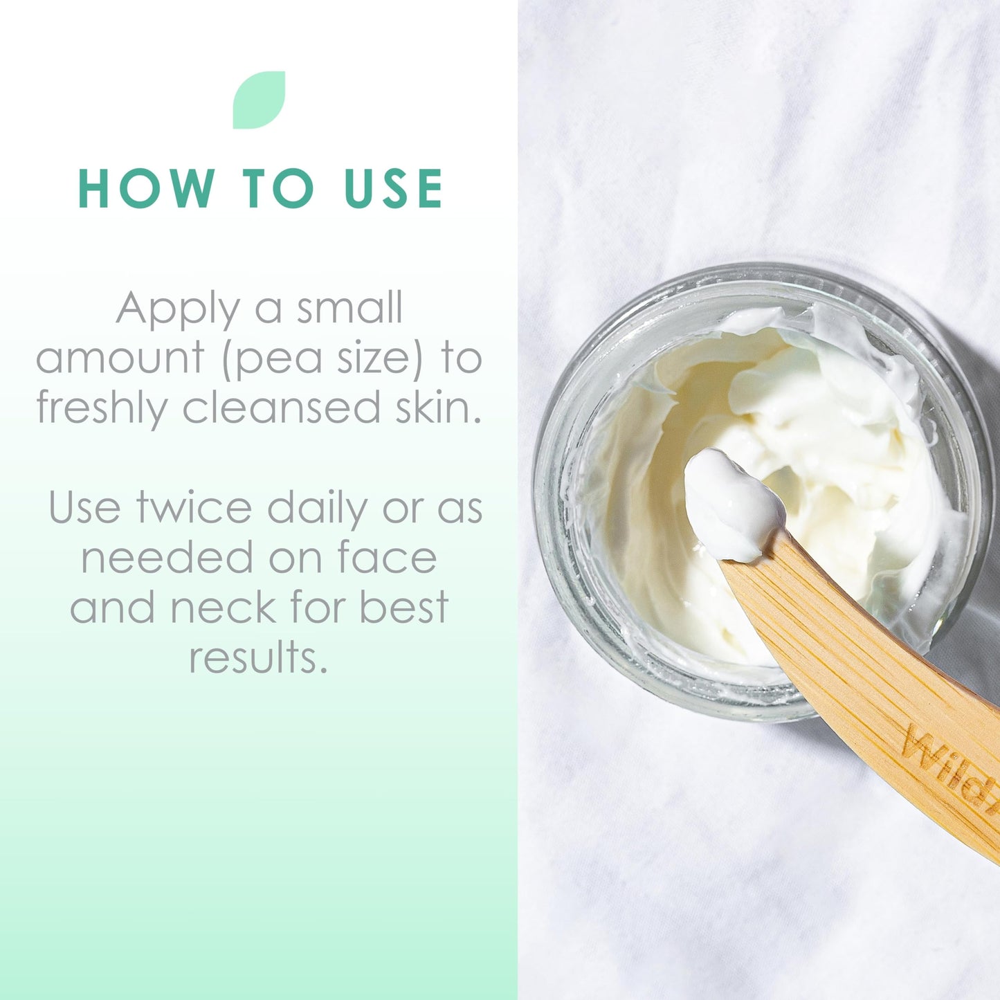 WildMint Smooth Boost Natural Moisturiser | Hydrating Face Cream for Sensitive, Dry, Acne Prone, Mature Skin | Repairs & Soothes Redness with Shea Butter | UK Made Vegan & Cruelty-Free Skincare | 50ml