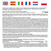 Vitamin A Drops 5000 IU High Strength per Daily Dose, Retinol Liquid & Vegan, 50 ml (1700 Drops), Natural Food Supplement Without Additives, High Bioavailability