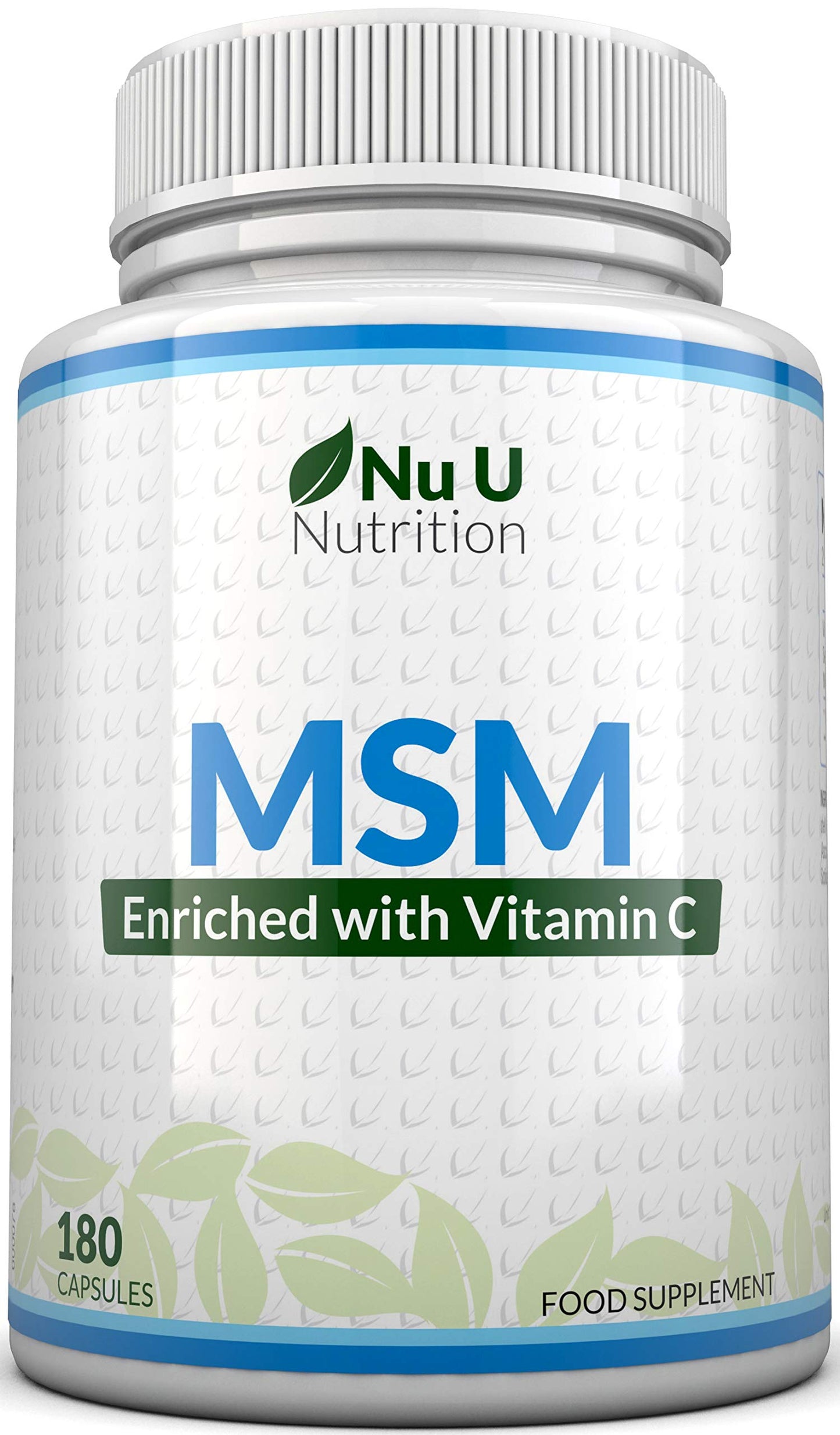 MSM 1200mg - 180 Capsules - 3 Month Supply - Methylsulfonylmethanethane with Added Vitamin C and Selenium - High Strength MSM