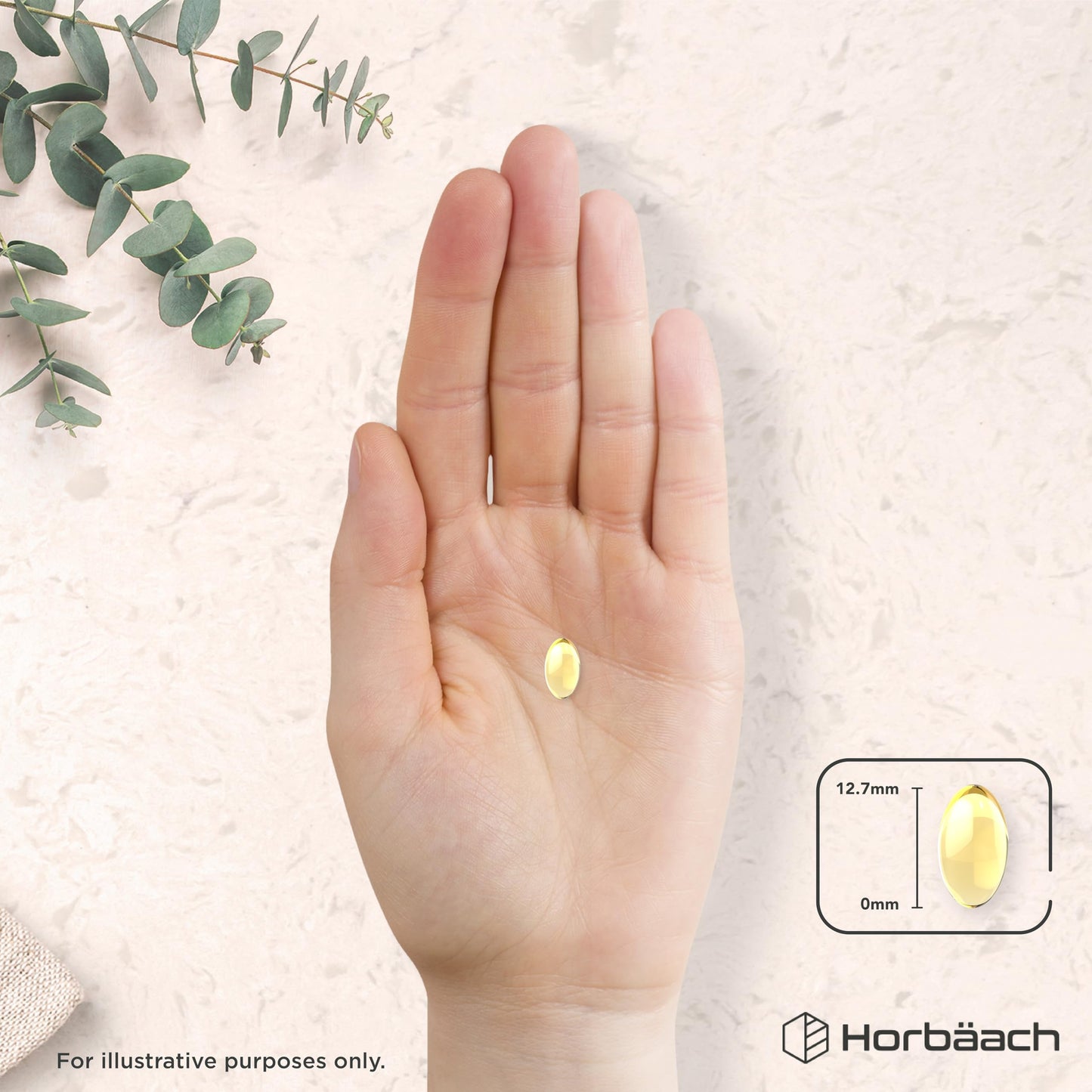 Horbäach Castor Oil Capsules 1500mg | 200 Softgel Capsules | Digestive Health | Rich in Omega 6 & 9 | Pure Castor Oil Supplement | By Horbaach