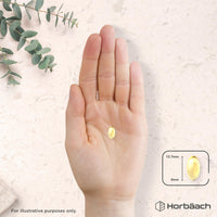 Horbäach Castor Oil Capsules 1500mg | 200 Softgel Capsules | Digestive Health | Rich in Omega 6 & 9 | Pure Castor Oil Supplement | By Horbaach