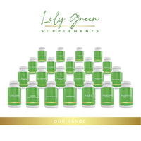 Lily Green Supplements Lily Green | Marine Collagen with Hyaluronic Acid & Vitamin C - 1650mg per Serving | 90 Capsules | Hydrolysed Type 1 Collagen for Women & Men | No Additives | Made in UK
