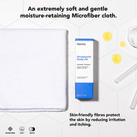 Hermz Laboratories Healpsorin Hemp Body Oil + Microfibre Cloth - Scalp Psoriasis Treatment - Itchy, Cracked and Irritated Skin - Eczema, Rosacea - 30ml