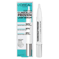L'Oreal Paris Clinically Proven Lash Serum, For Stronger, Thicker-Looking Lashes, Fortified, Less Lash Loss & Fuller Fringe With Castor Oil & Hyaluronic Acid