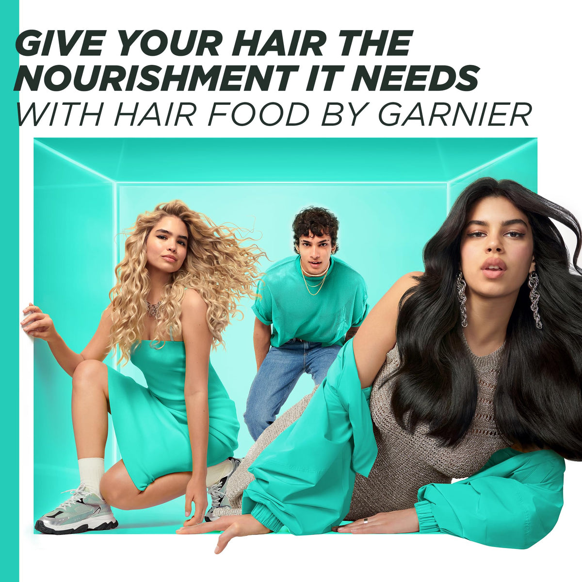 Garnier Fructis Aloe Vera+ Hair food - 100h Moisture Multi-UseMask, For Dry Hair & Scalp - Aloe Vera + Vitamins C, E, F - Cruelty Free International & Vegan - 400ml