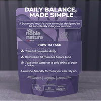 NobleNature Noble Nature Biokind Gut Balance – 40 Billion CFU Friendly Bacteria - Bio Cultures Complex - 15 Strains - Lactobacillus & Bifidobacterium for Gut, Immune & Digestive Health with Inulin & Vitamin C